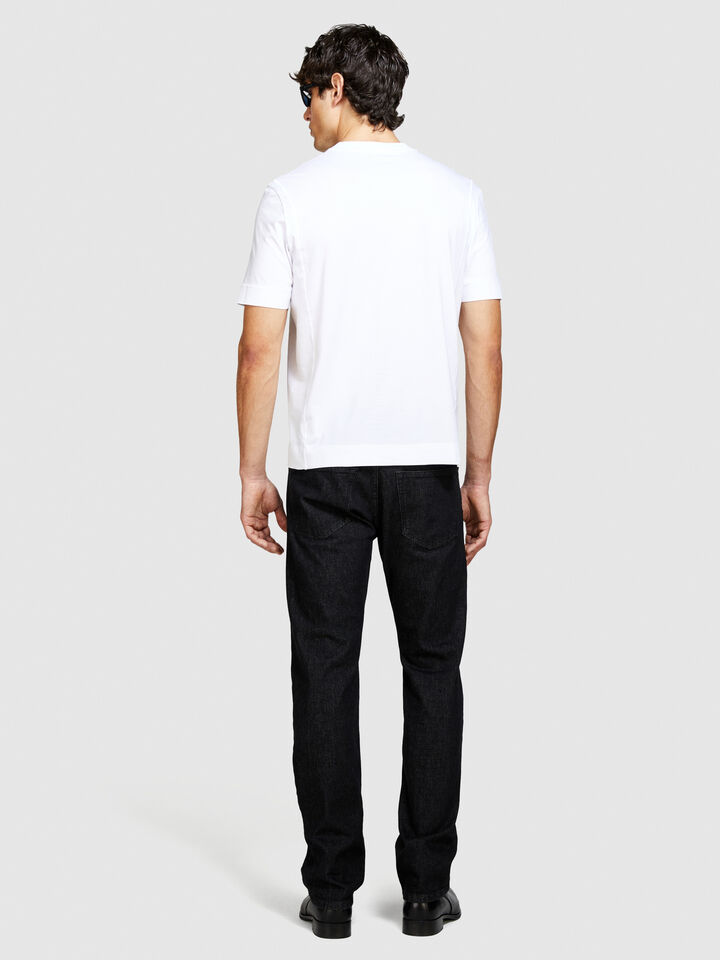 Solid color t-shirt - men's short sleeve t-shirts - White | Sisley image number 3